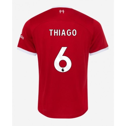 Fotbalové Dres Liverpool Thiago Alcantara #6 Domácí 2023-24 Krátký Rukáv